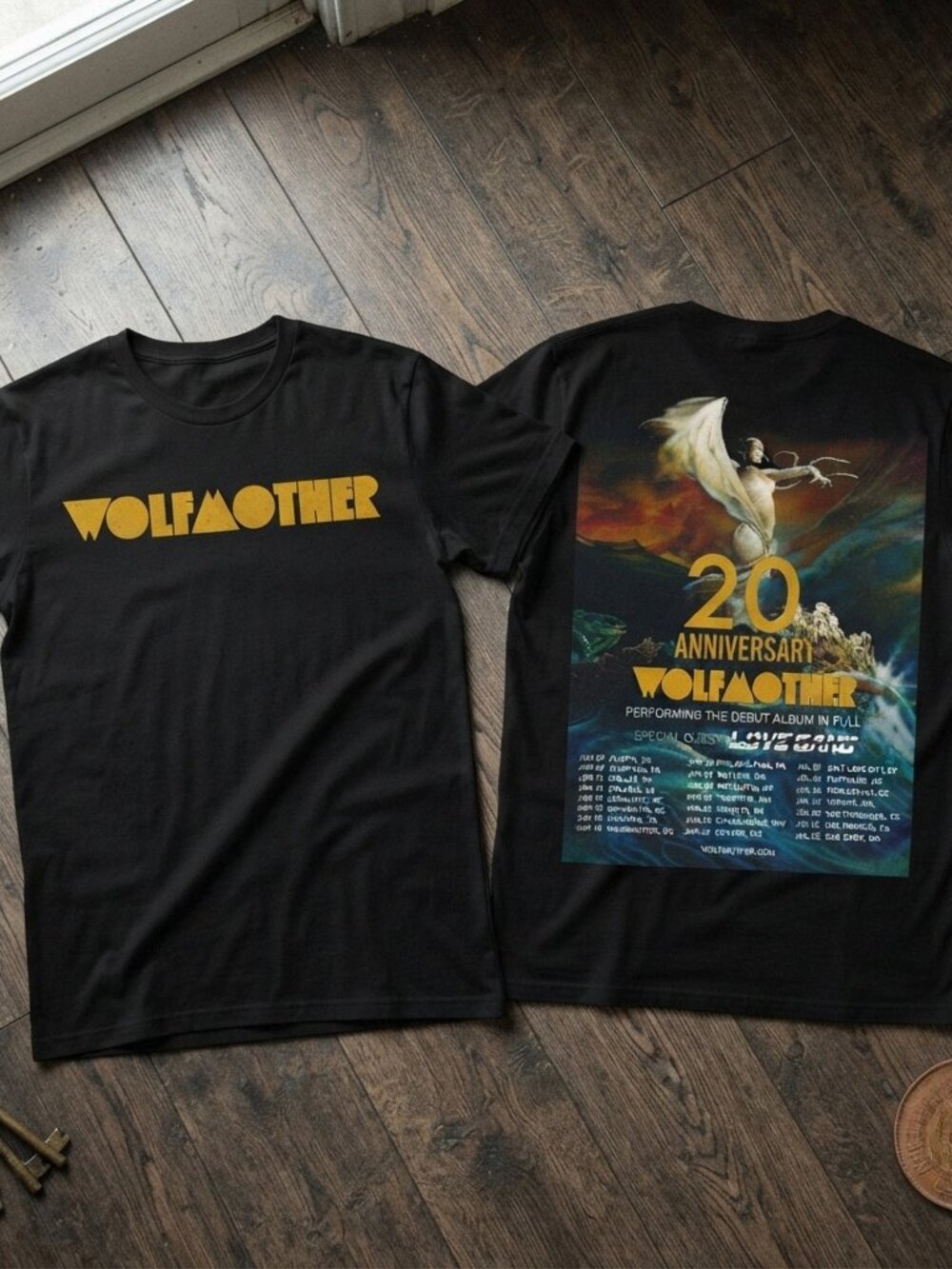 Wolfmother 20th Anniversary Debut Album Tour Graphic Black T-Shirt
